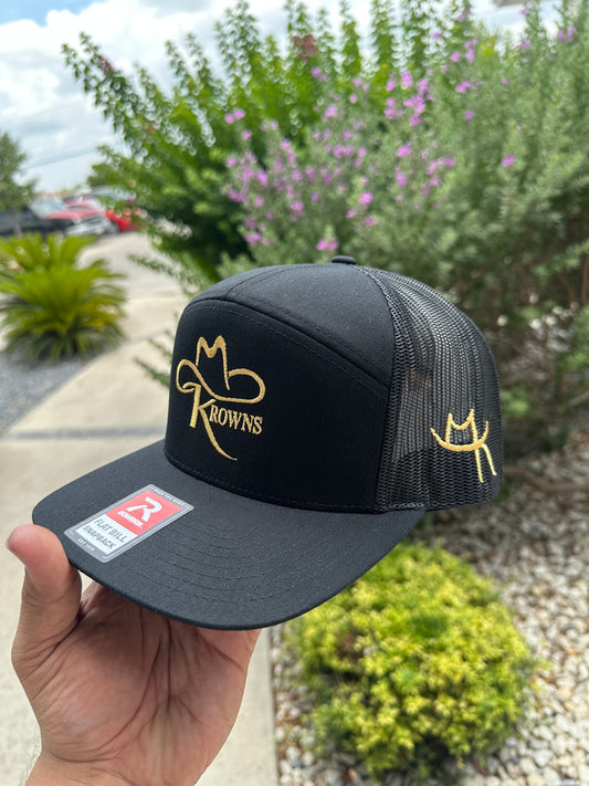 M Krown caps 7 panel trucker hat